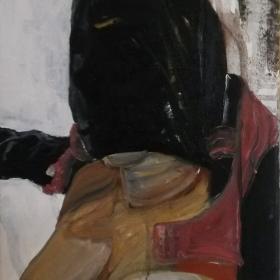 Ochtendnaakt, 40 × 30 cm, olie op doek